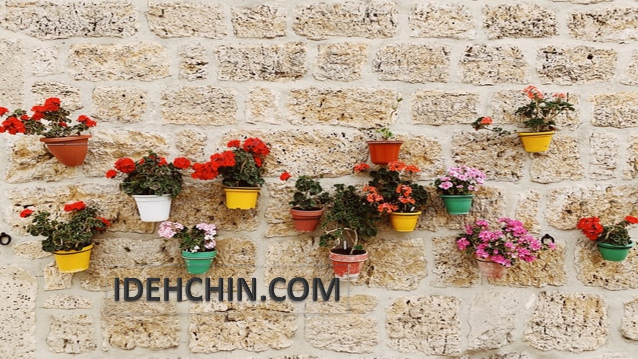 گلدان دبواری سفالی