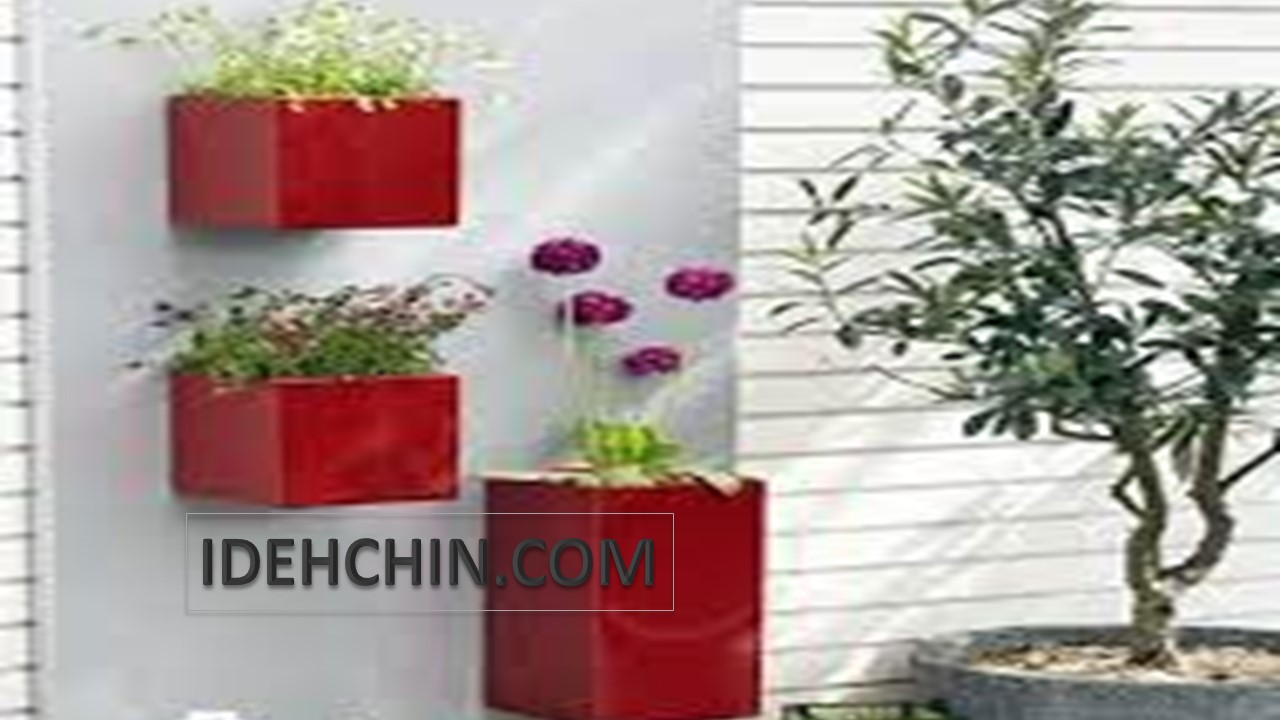 گلدان دیواری سفالی شکیل