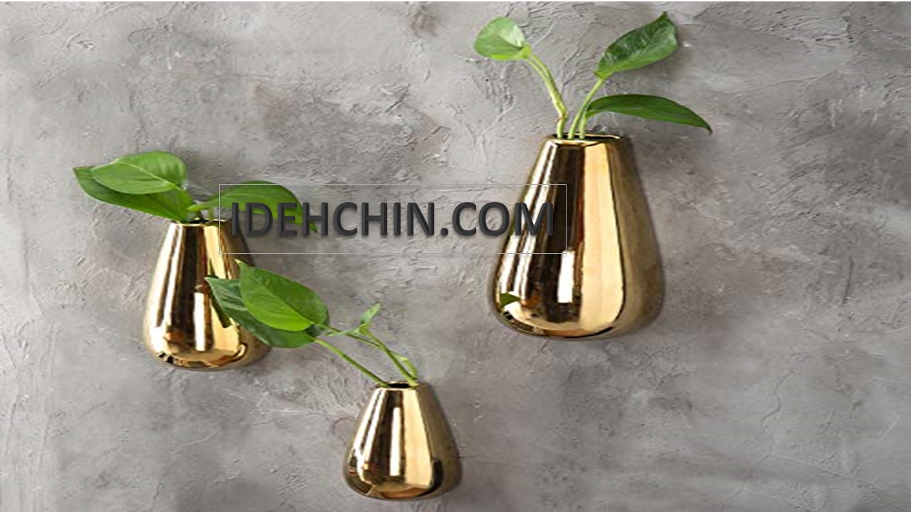 گلدان دبواری فلزی