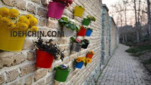 گلدان دبواری زیبا و باطراوت