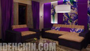 رنگ بنفش در دکوراسیون1