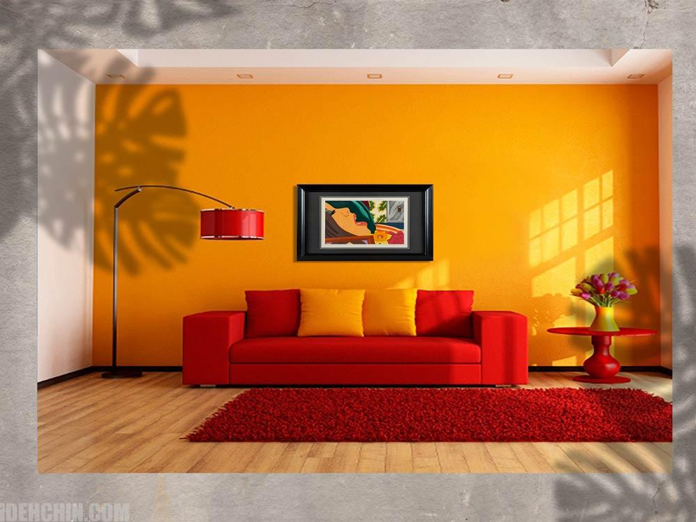 نارنجی و قرمز در آشپزخانه و یا نشیمن2