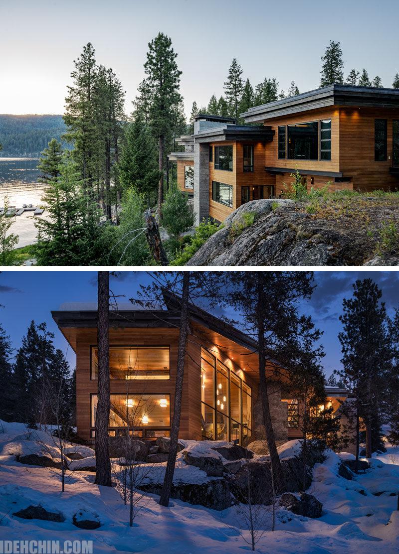 تغییرات اب و هوایی روی نمای چوبی