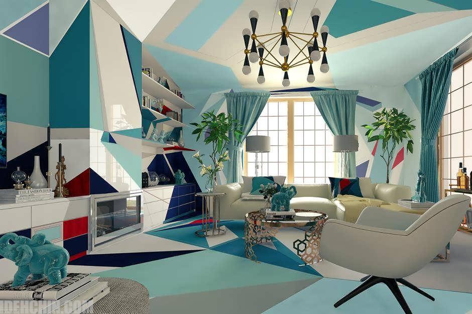 طراحی دکوراسیون با اشکال هندسی