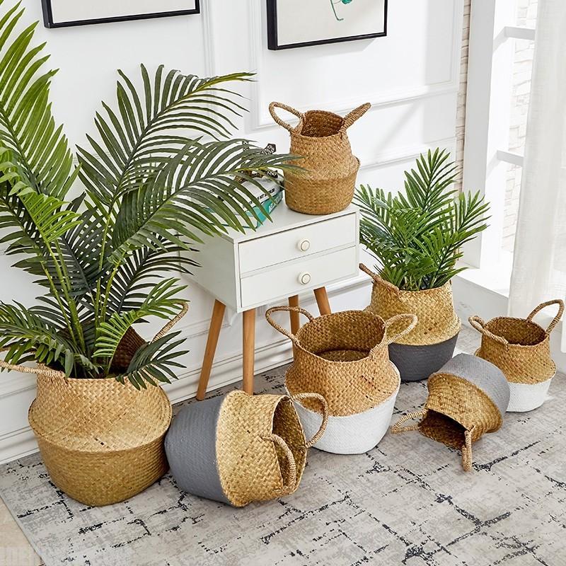 گلدان حصیری