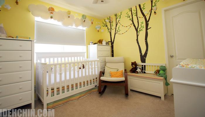 اتاق نوزاد زرد