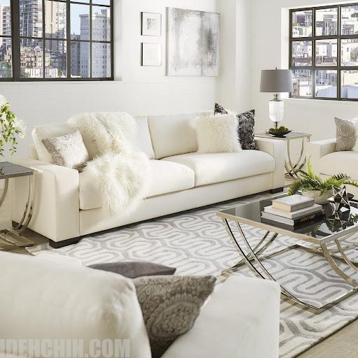 مبل سفید در دکوراسیون