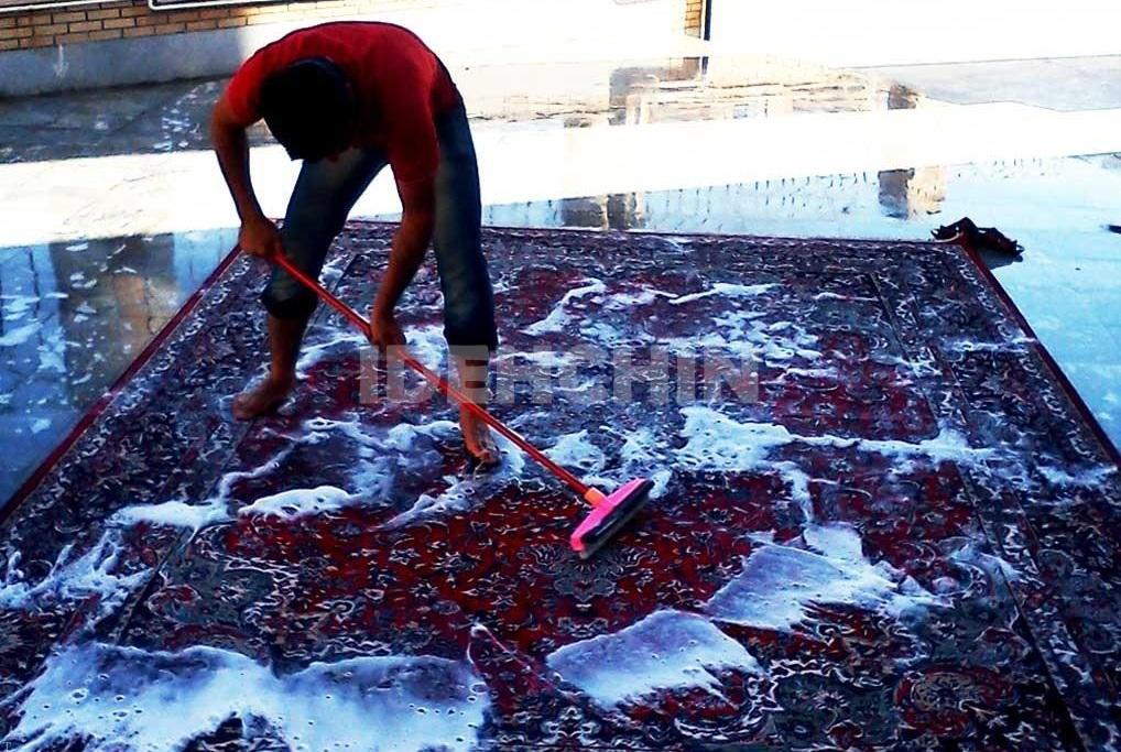 بعد از شستن فرش زرد شدن آن