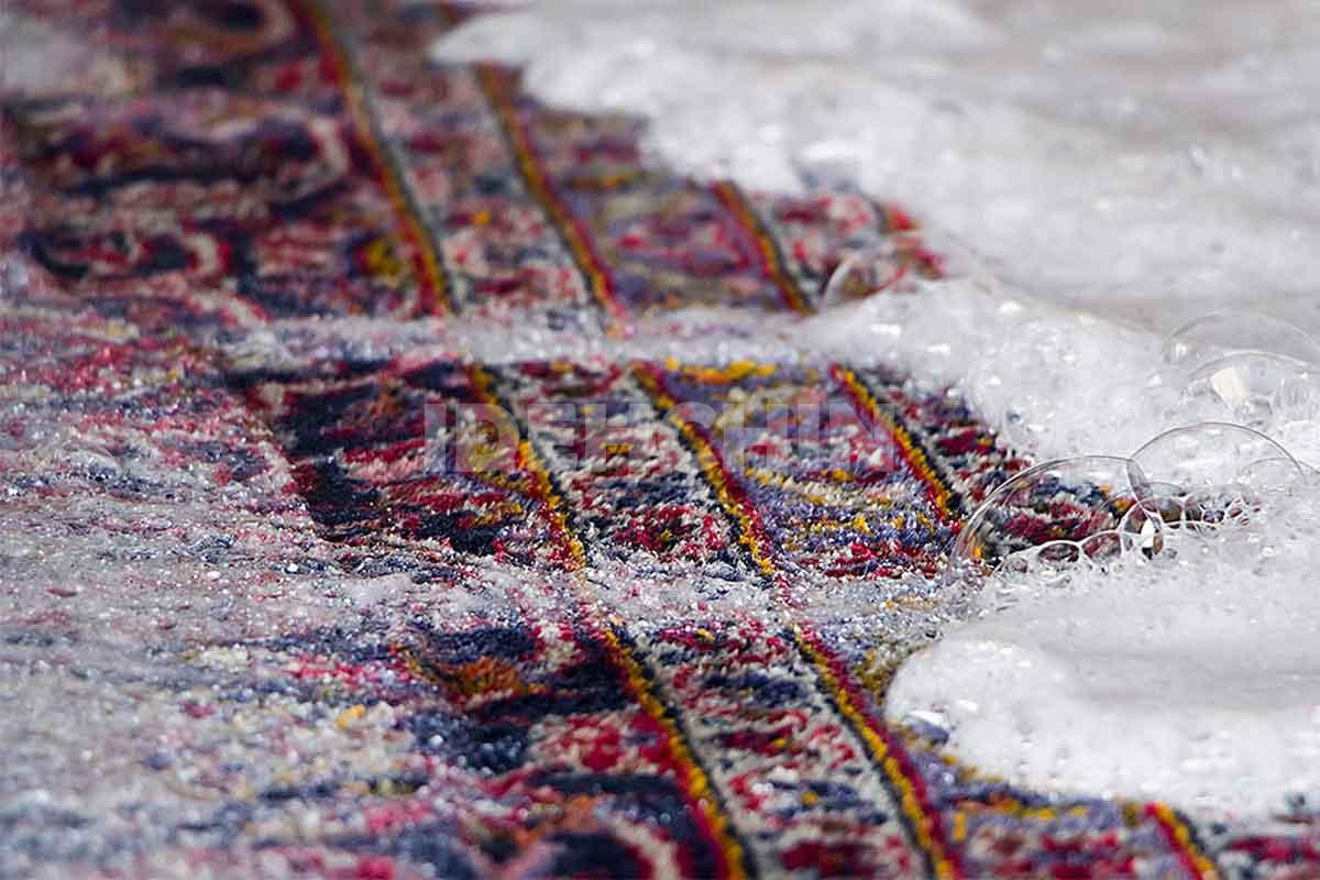 بعد از شستن فرش زرد شدن آن