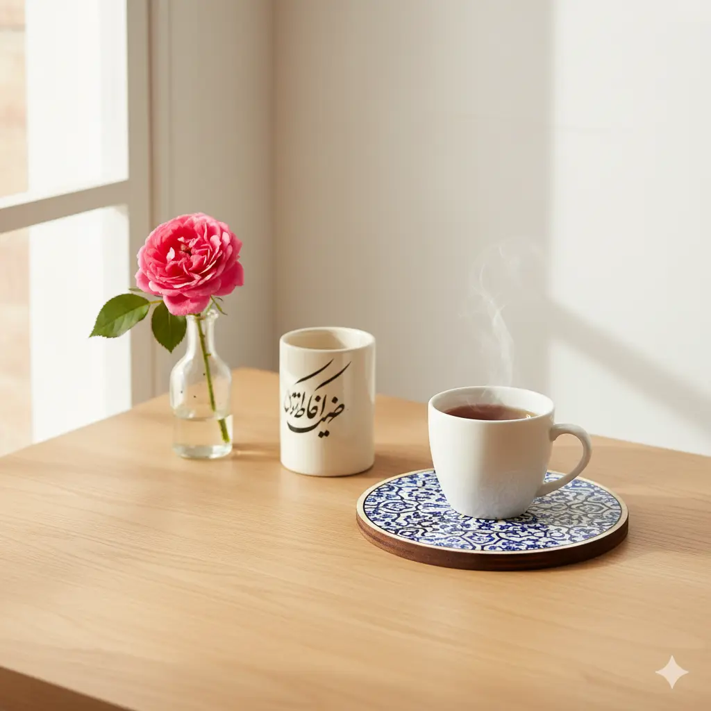 چیدمان میز تحریر فانتزی