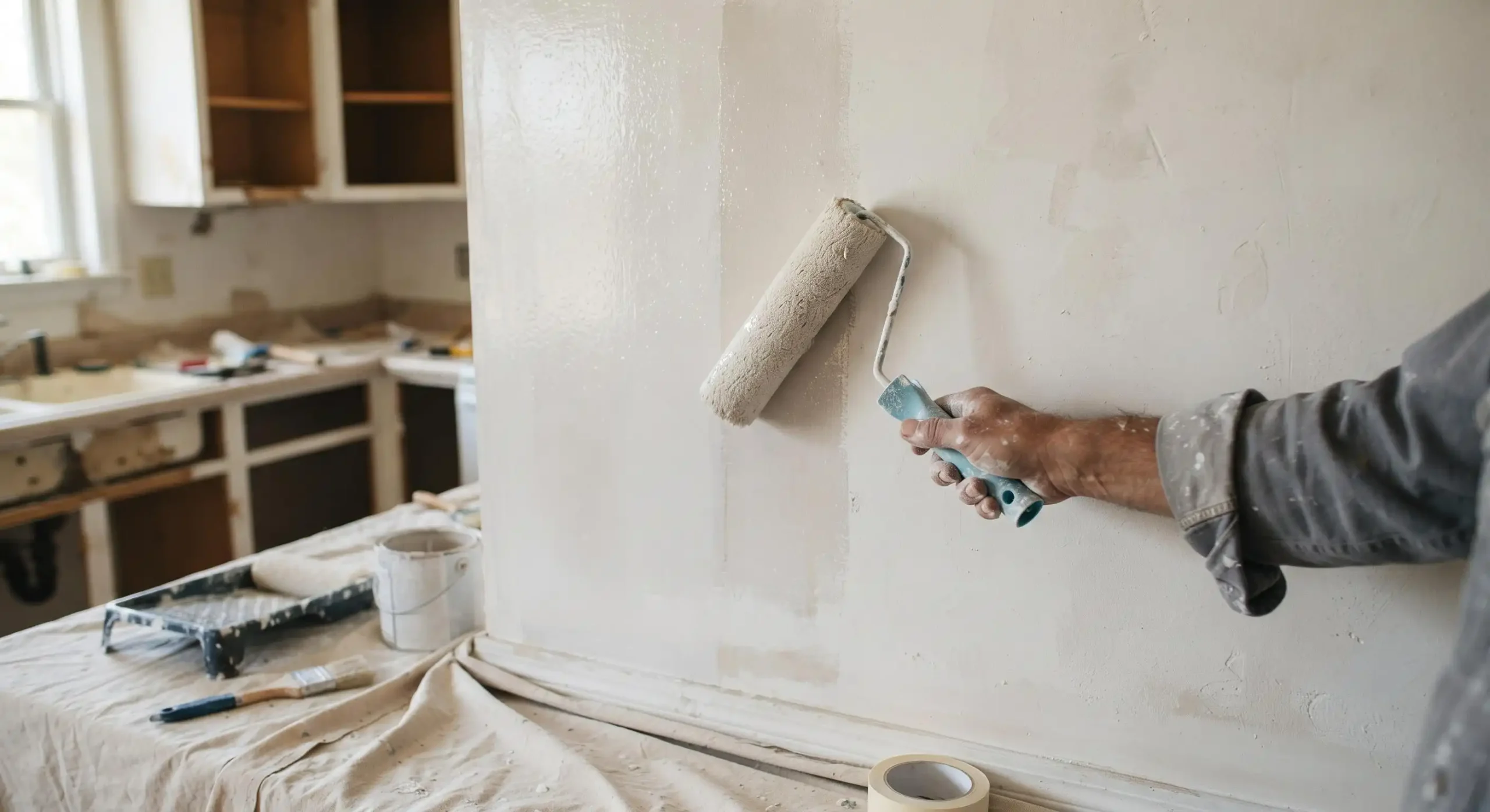چسب کاشی برای دیوار گچی با پرایمر